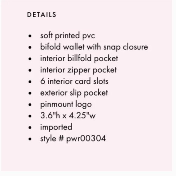 disney x kate spade minnie mouse clarabelle & friends small bifold wallet - Picture 13 of 14